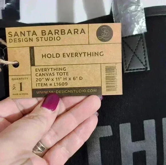 NWT Santa Barbara Designs Everything canvas bag/tote. - Picture 3 of 8